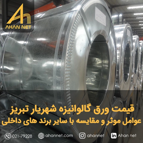 قیمت ورق گالوانیزه شهریار تبریز